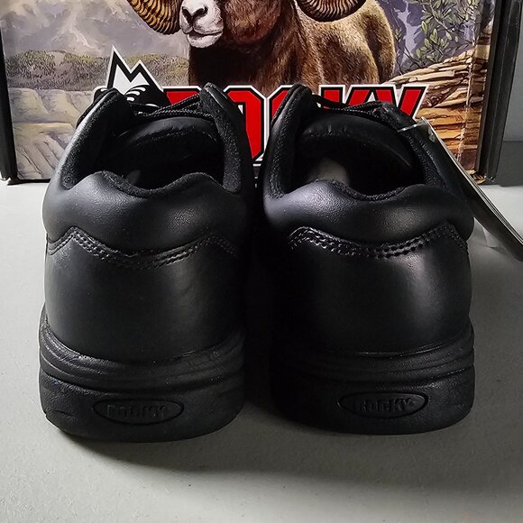 Rocky Men's Oxford Work Shoe Slip Stop Plain Toe 2034 Size 7 EW - Picture 3 of 9